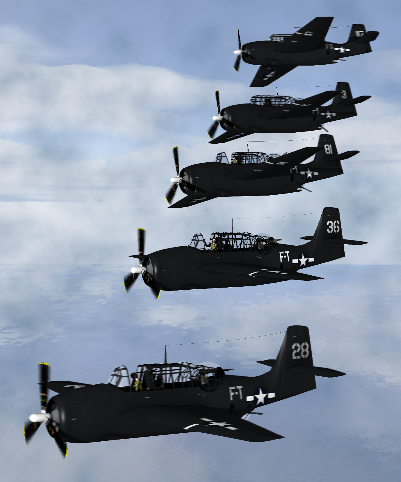 Planes similar to flight 19 in formation