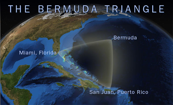 Map of Bermuda Triangle